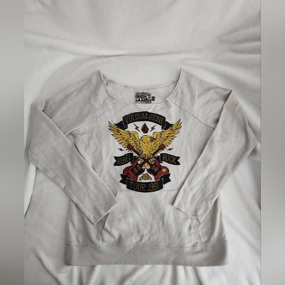 Volcom Distressed Rebel Rock Sweatshirt - Picture 2 of 5